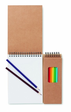 Logotrade corporate gift picture of: Colouring set with notepad